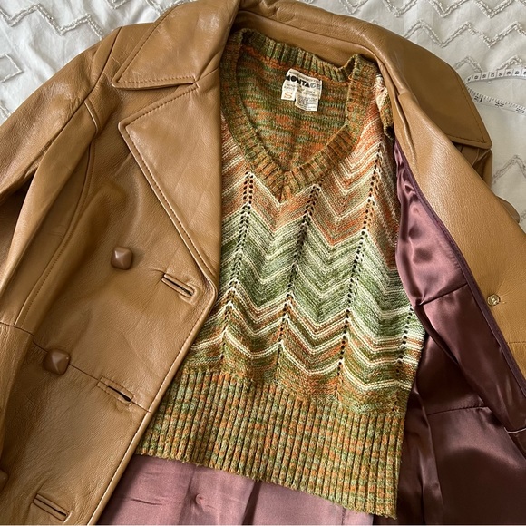 vintage 70s retro sweater vest - Picture 8 of 9